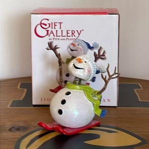 NIB~Fitz and Floyd “Jiggling Snowman”